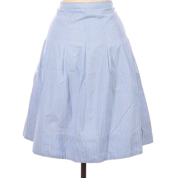 J. Crew 100% Cotton Striped Skirt - Picture 2 of 2